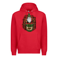 Red Gnomes With Coffee Christmas Premium Hoodie - RanaPortraitStore