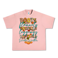 Salmon boots flannels bonfires football Urban Heavy Tee - CowGirlArtShop