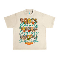 Sandshell boots flannels bonfires football Urban Heavy Tee - CowGirlArtShop