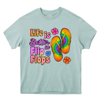 Arona life is better in flip flops Heavy Core Tee - Jasminsmagicworld