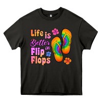 Asphalt life is better in flip flops Heavy Core Tee - Jasminsmagicworld