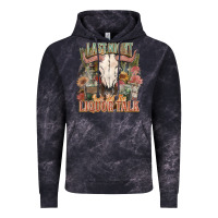 Cloud Black Last night we let the liquor talk Vintage Hoodie - HowdyJamesFarm