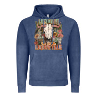 Vintage Denim Last night we let the liquor talk Vintage Hoodie - HowdyJamesFarm