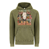 Vintage Olive Last night we let the liquor talk Vintage Hoodie - HowdyJamesFarm