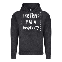 Vintage Black pretend i m a donkey halloween costume Vintage Hoodie - trangStudio