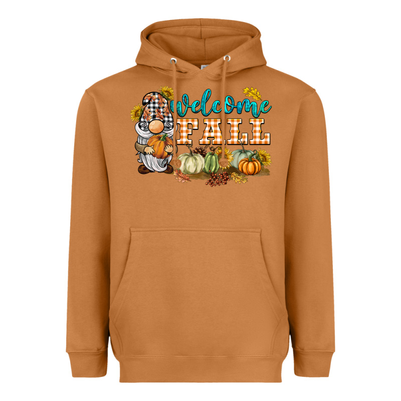 Welcome Fall Gnome Heavyweight Hoodie by BarkalooDesign | Teevron