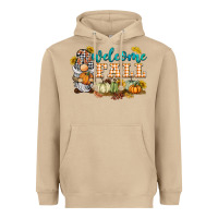 Mushroom welcome fall gnome Heavyweight Hoodie - BarkalooDesign