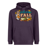 Plum welcome fall gnome Heavyweight Hoodie - BarkalooDesign