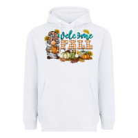 White welcome fall gnome Heavyweight Hoodie - BarkalooDesign