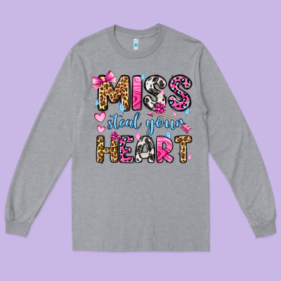 Miss Steal Your Heart Olivia Long Sleeve Tee Designed By Oliviacreatesart