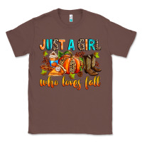 Chestnut Just a girl who loves Fall Classic Tee - RanaPortraitStore