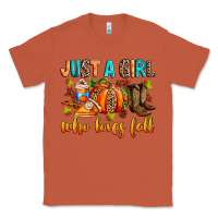 Copper Just a girl who loves Fall Classic Tee - RanaPortraitStore