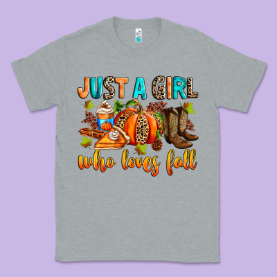 Just A Girl Who Loves Fall Classic Tee Designed By Ranaportraitstore