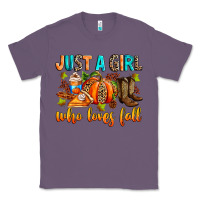Lavender Just a girl who loves Fall Classic Tee - RanaPortraitStore