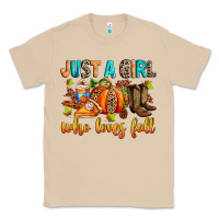 Mushroom Just a girl who loves Fall Classic Tee - RanaPortraitStore