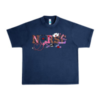Navy valentine's day nurse Urban Heavy Tee - RanaPortraitStore