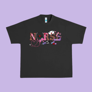 Valentine's Day Nurse Urban Heavy Tee Designed By Ranaportraitstore