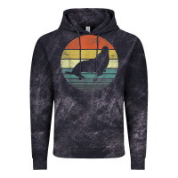 Seal Lover Gifts Retro Vintage Sea Lion Animal Silhouette Vintage Hoodie | Teevron