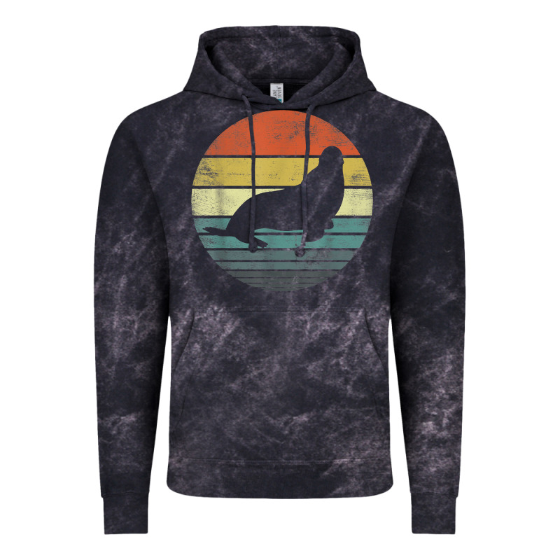 Seal Lover Gifts Retro Vintage Sea Lion Animal Silhouette Vintage Hoodie by trangStudio | Teevron