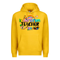Lemon Kindergarten Teacher Life Premium Hoodie - LillyAllenDesigns