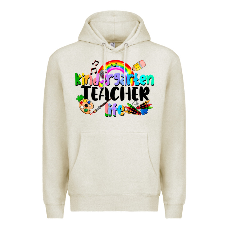 Kindergarten Teacher Life Premium Hoodie by LillyAllenDesigns | Teevron
