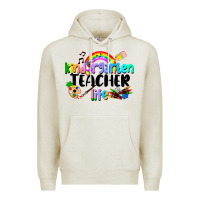 Oatmeal Heather Kindergarten Teacher Life Premium Hoodie - LillyAllenDesigns