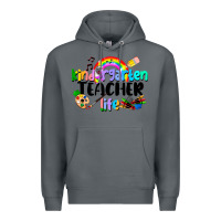 Rock Kindergarten Teacher Life Premium Hoodie - LillyAllenDesigns