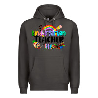 Smoke Kindergarten Teacher Life Premium Hoodie - LillyAllenDesigns