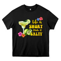Black life is short make it salty Heavy Core Tee - Jasminsmagicworld