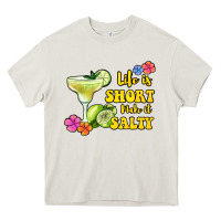 Cream life is short make it salty Heavy Core Tee - Jasminsmagicworld