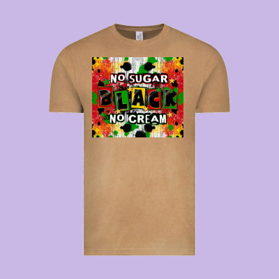 No Sugar No Cream Black Tumbler Vintage Tee Designed By Cowgirlartshop