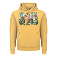 Vintage Mustard Easter Day wine glasses bunny Vintage Hoodie - HowdyJamesFarm