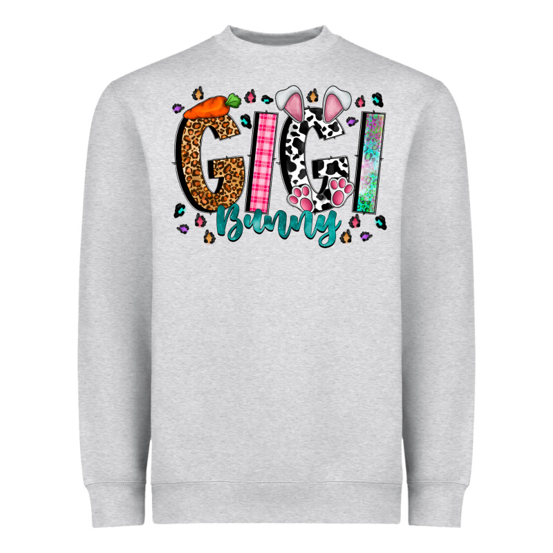 Gigi Bunny Heavyweight Sweatshirt by CowhideDigitalArt | Teevron