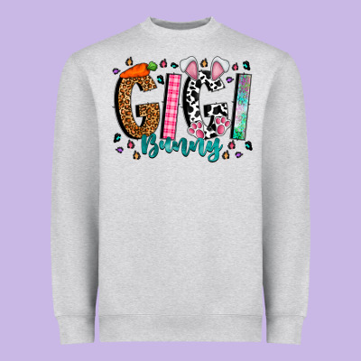 Gigi Bunny Heavyweight Sweatshirt Designed By Cowhidedigitalart