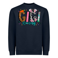 Navy gigi bunny Heavyweight Sweatshirt - CowhideDigitalArt