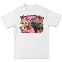 White Valentine's day barn and black angus with charolais Premium Tee - RanaPortraitStore