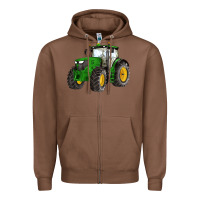 Chestnut western farm tractor Zipper Hoodie - Artiststas