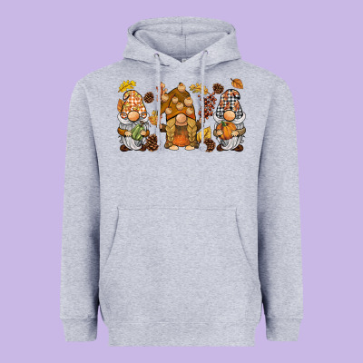Fall Gnomies Heavyweight Hoodie Designed By Barkaloodesign