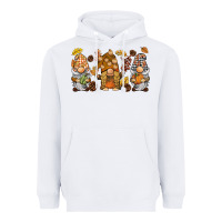 White fall gnomies Heavyweight Hoodie - BarkalooDesign