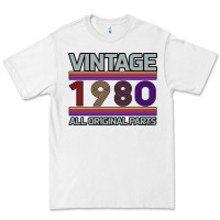 White Vintage 1980 Birthday Premium Tee - Bettercallsaul