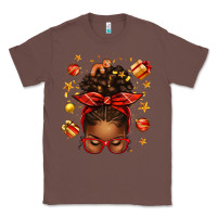 Chestnut christmas afro messy bun Classic Tee - texasbilliewilder