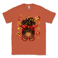 Copper christmas afro messy bun Classic Tee - texasbilliewilder