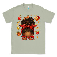 Matcha christmas afro messy bun Classic Tee - texasbilliewilder