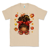 Mushroom christmas afro messy bun Classic Tee - texasbilliewilder