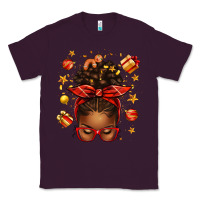 Plum christmas afro messy bun Classic Tee - texasbilliewilder