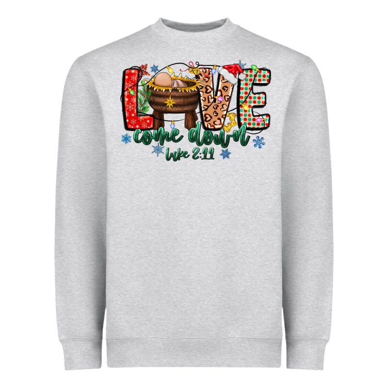 Love Comedown Luke 2.11-2 2 Heavyweight Sweatshirt by CowhideDigitalArt | Teevron