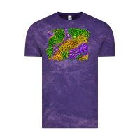 Cloud Purple Leopard Gemstone Mardi Gras Vintage Tee - RanaPortraitStore