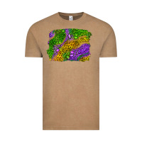 Vintage Coffee Leopard Gemstone Mardi Gras Vintage Tee - RanaPortraitStore