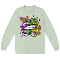 Matcha mardi gras lip olivia Long Sleeve Tee - OliviaCreatesArt