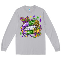 Moon Dust mardi gras lip olivia Long Sleeve Tee - OliviaCreatesArt